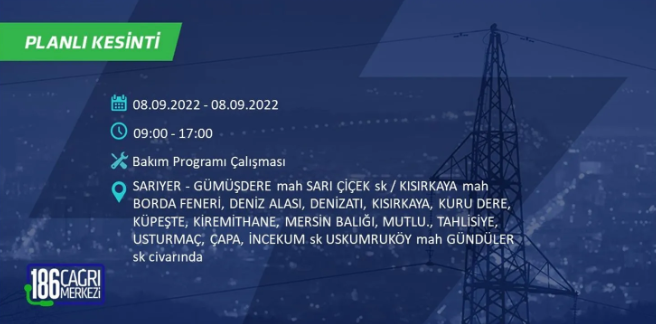 İstanbul'da 10 saatlik elektrik kesintisi: Hangi ilçeler karanlıkta kalacak 10