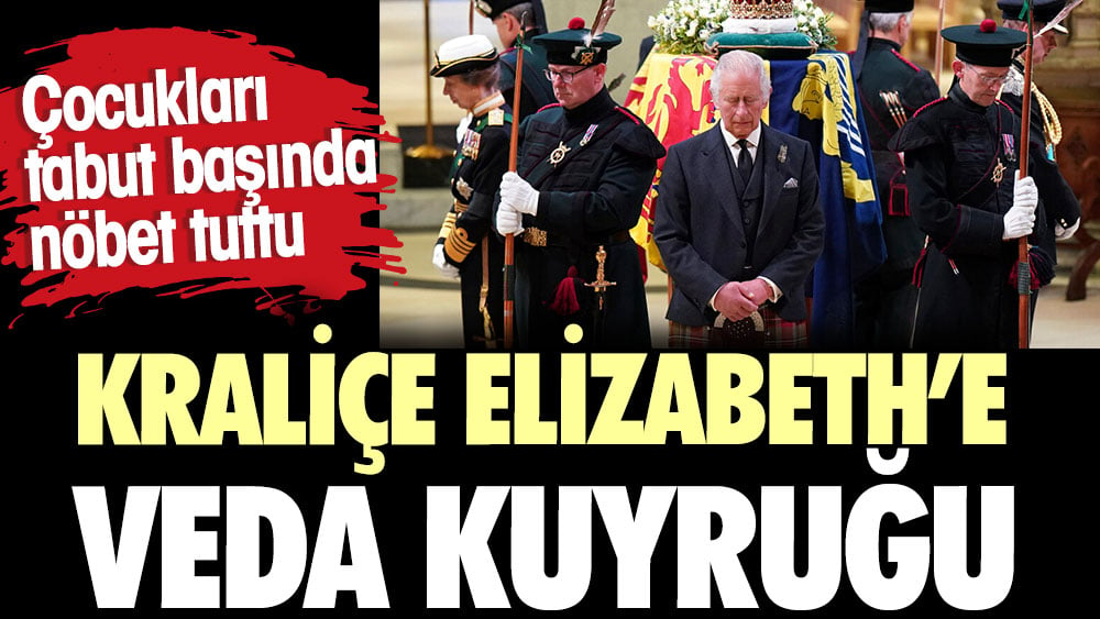 Kraliçe'ye veda kuyruğu. 20 Bin kişi ll.Elizabeth'in tabutunu görmek için sıra bekledi 1