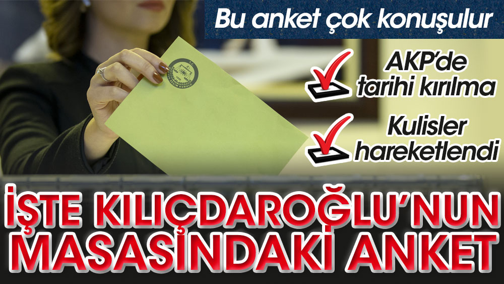 İşte Kemal Kılıçdaroğlu'nun masasındaki anket: AKP'de tarihi kırılma 1