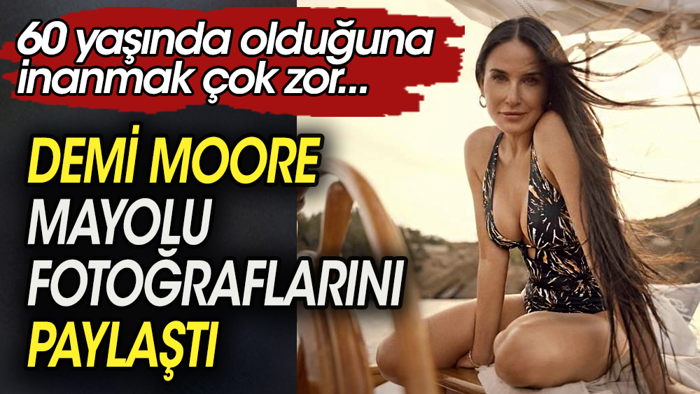 Demi Moore mayolu pozlarını paylaştı. 60 yaşında olduğuna inanmak zor 1