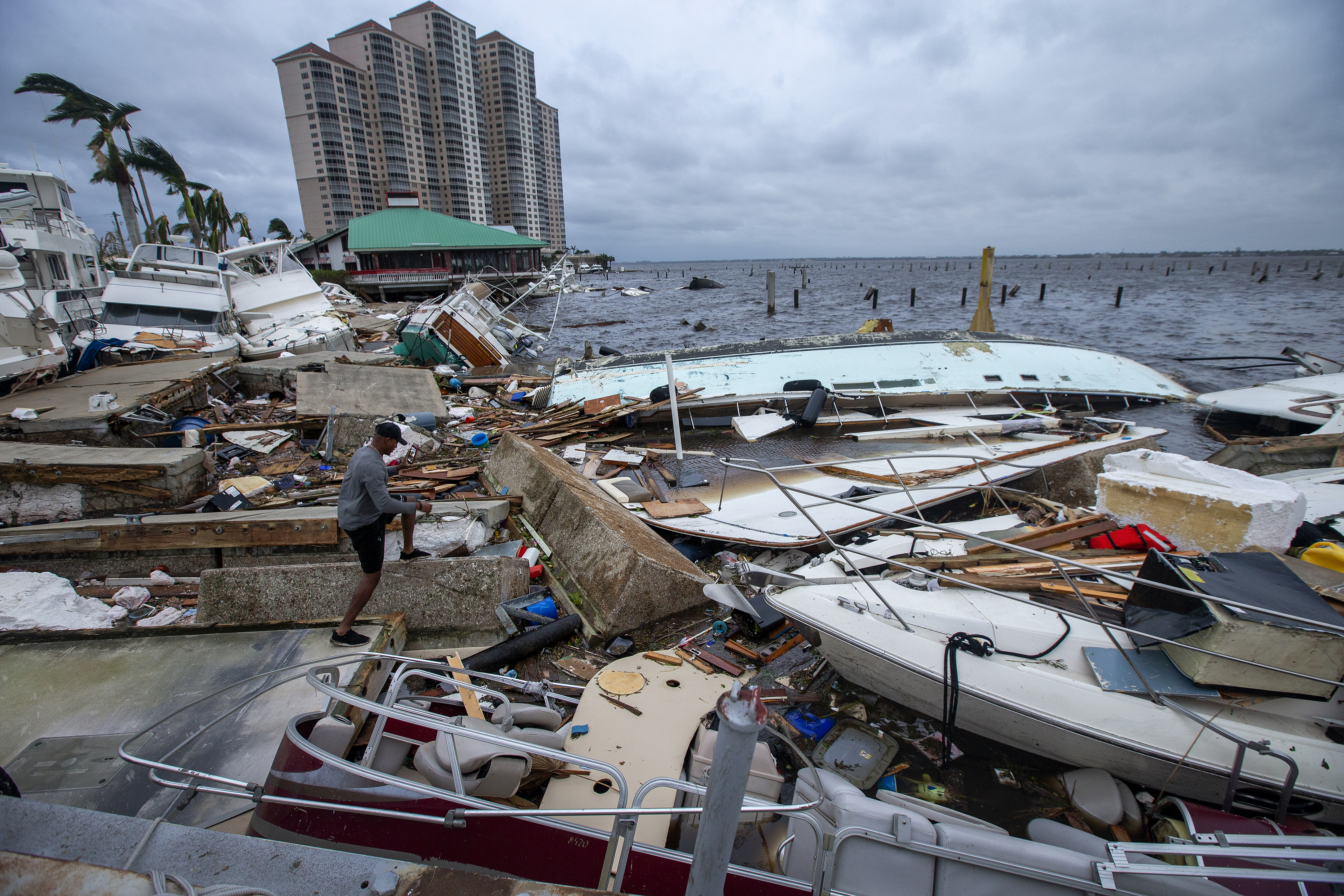 Ian Kasırgası’nın Florida’da neden olduğu tahribat gün yüzüne çıktı 22