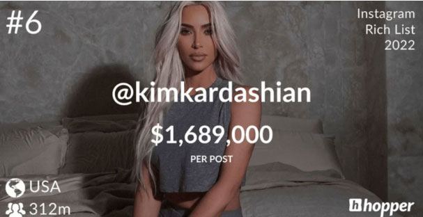 Milyon takipçili Instagram ünlülerinin kazançları dudak uçuklatıyor  8