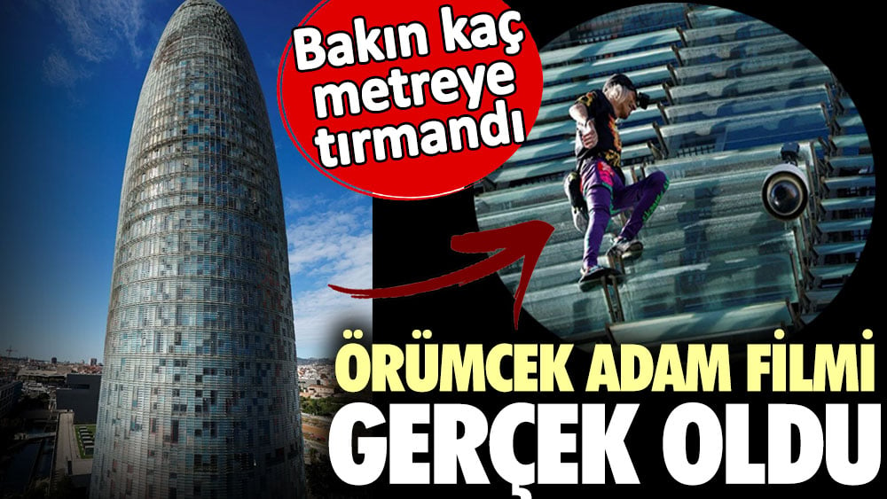 Örümcek Adam filmi gerçek oldu. Bakın kaç metre tırmandı 1