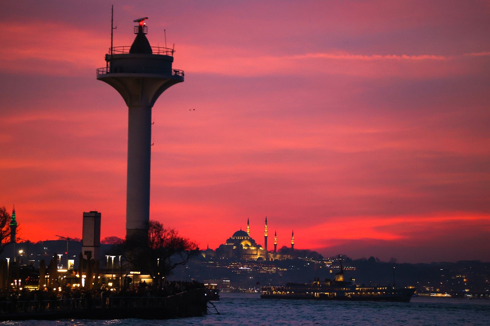 İstanbul'da günbatımı. Manzarayı görenler dönüp bir kez daha baktı 3