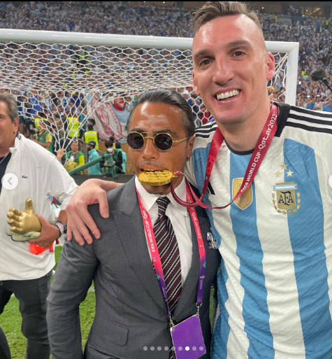 Nusret Dünya Kupası sevincini Arjantinli futbolcularla yaşadı 8