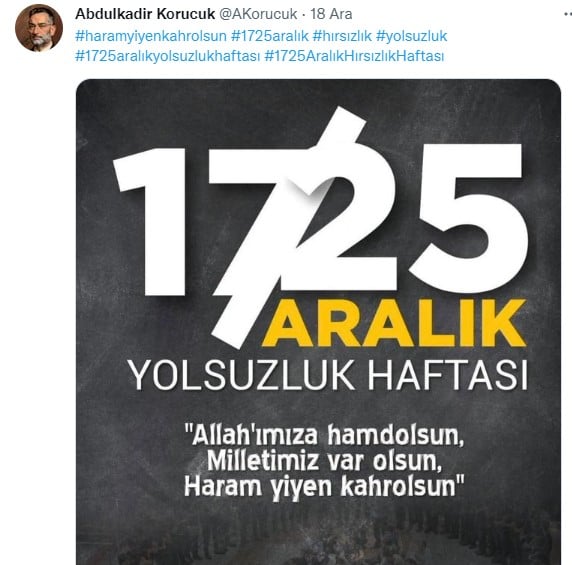 17-25 Aralık Yolsuzluk Haftası sosyal medyada tüm hızıyla kutlanıyor 43