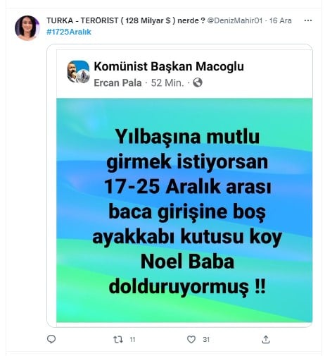 17-25 Aralık Yolsuzluk Haftası sosyal medyada tüm hızıyla kutlanıyor 8