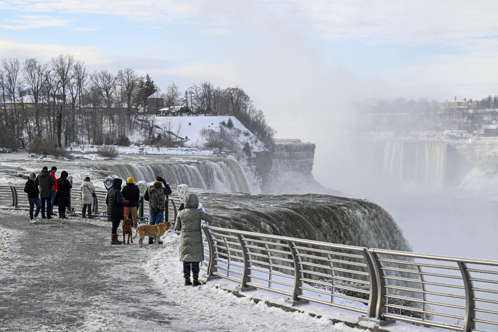 Gören şok oldu. Niagara şelaleleri dondu 45