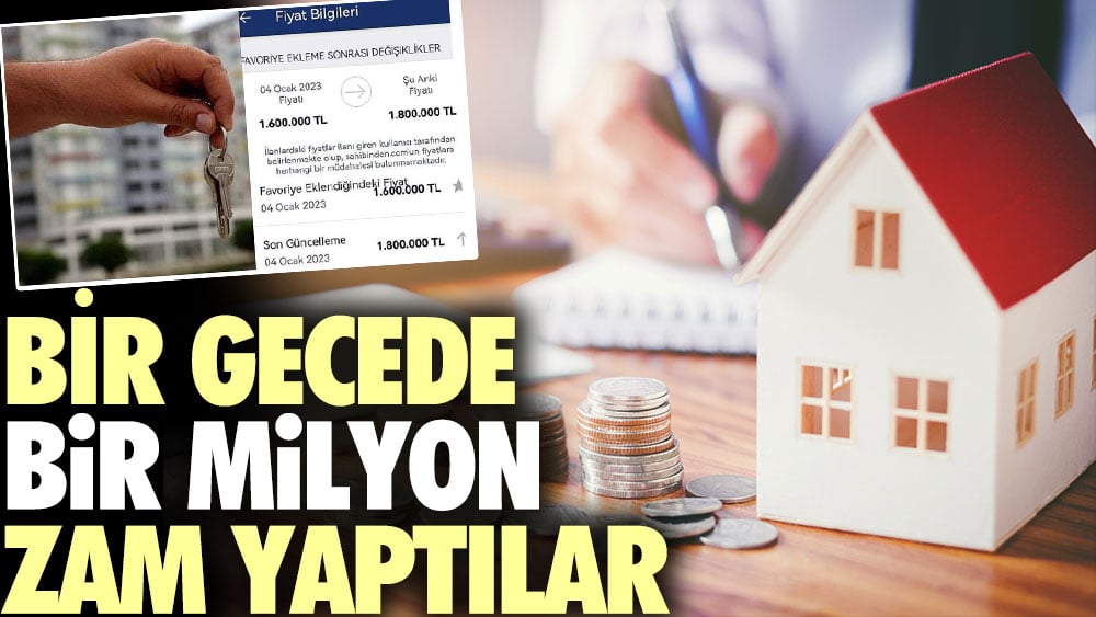 Bir gecede bir milyon zam yaptılar 1