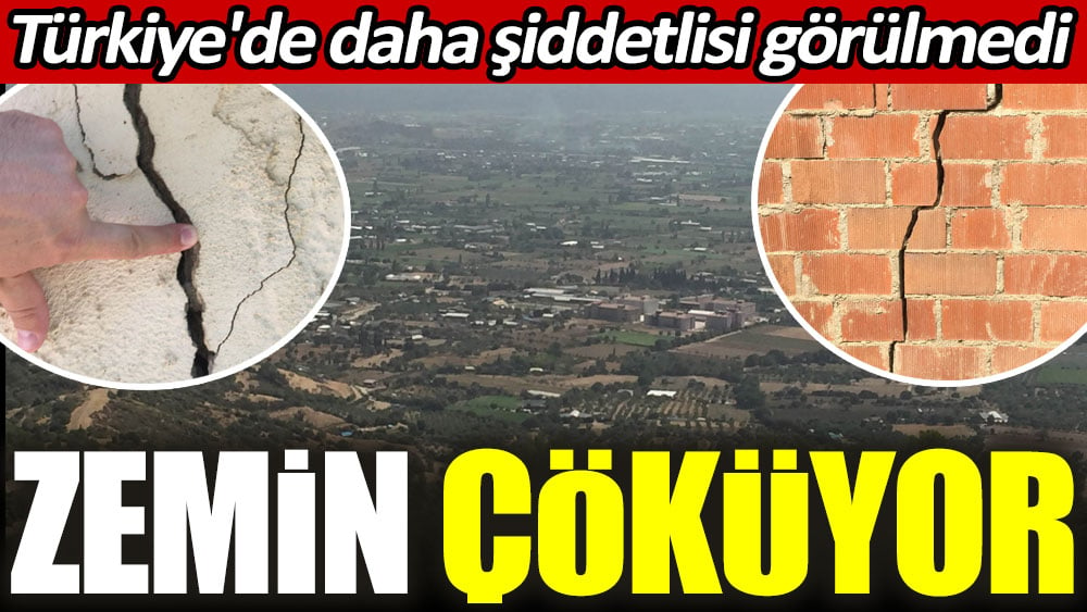 Küçük Menderes Havzası'nda zemin çöküyor. Türkiye'de daha şiddetlisi görülmedi 1