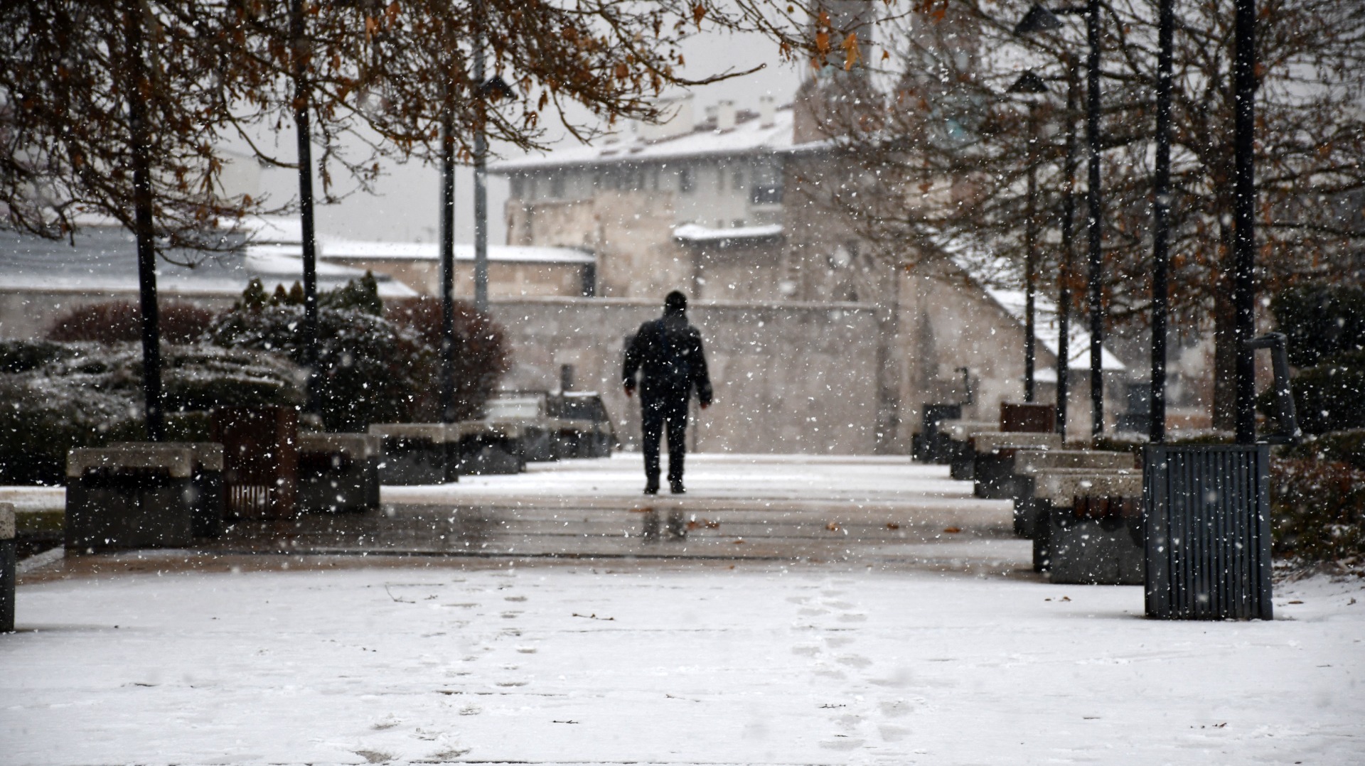 Sivas'ta kar yağışı 1