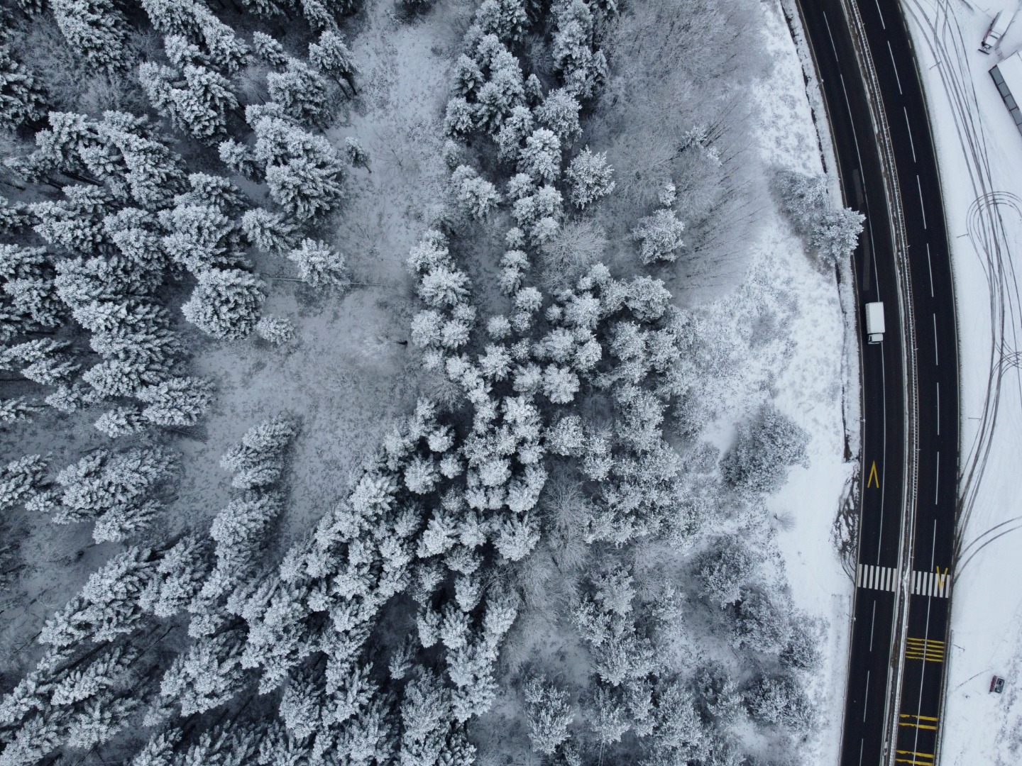 Bolu Dağı'ndaki kar yağışı aralıklarla sürüyor 1