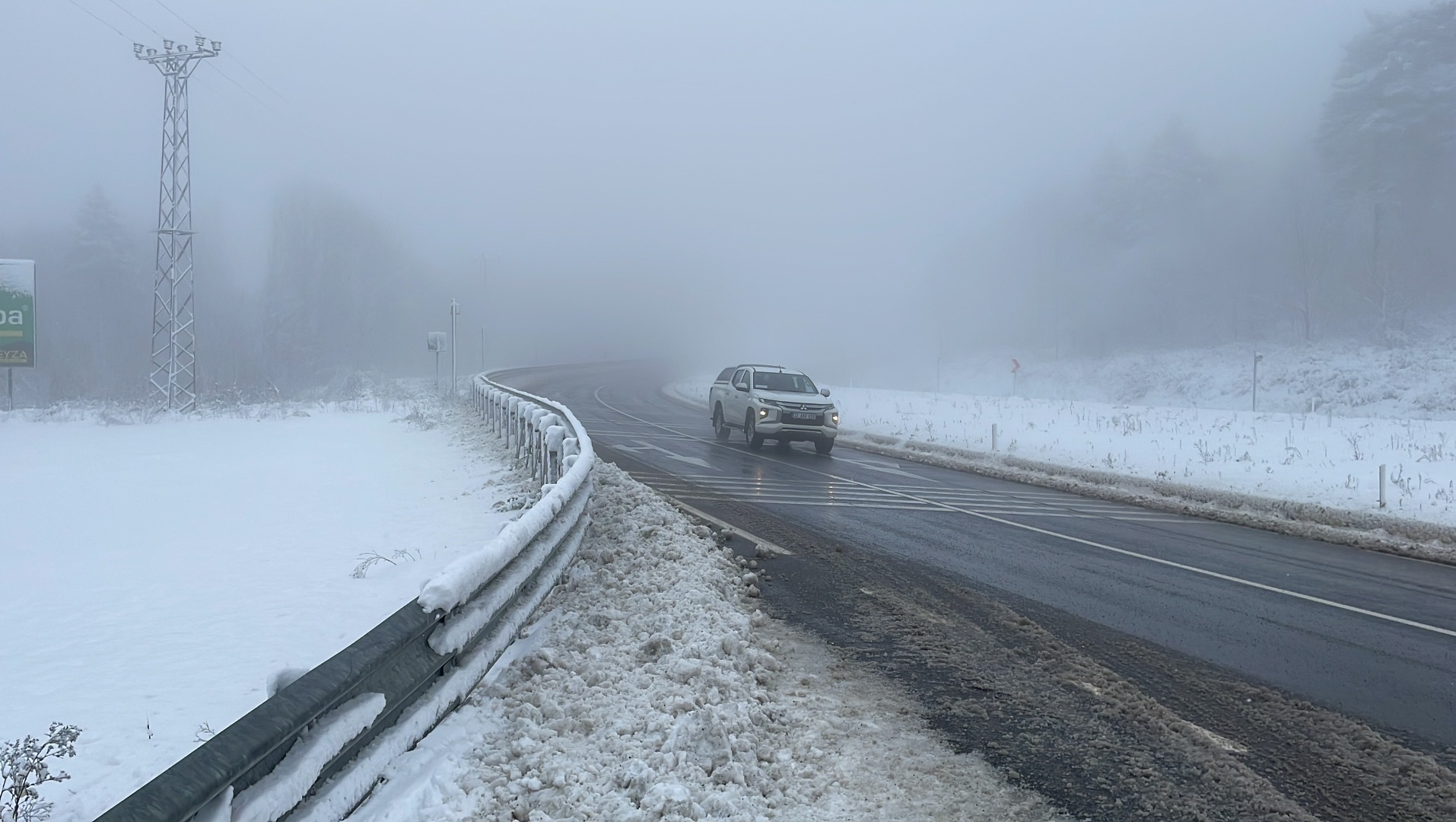 Zonguldak'ta kar ve sis ulaşımı olumsuz etkiliyor 2