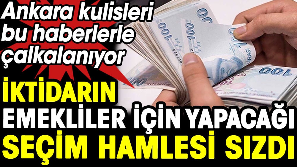 İktidarın emekliler için yapacağı seçim hamlesi sızdı 1