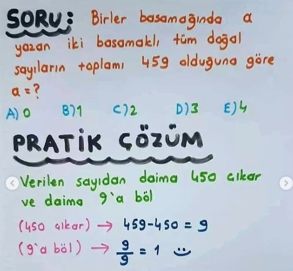 Matematik soruları 1 saniyede nasıl çözülür? Matematik öğretmeni açıkladı 8