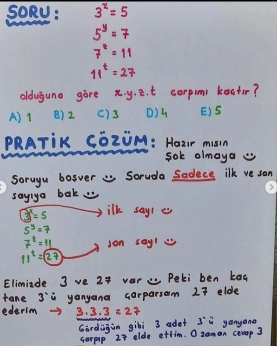 Matematik soruları 1 saniyede nasıl çözülür? Matematik öğretmeni açıkladı 14