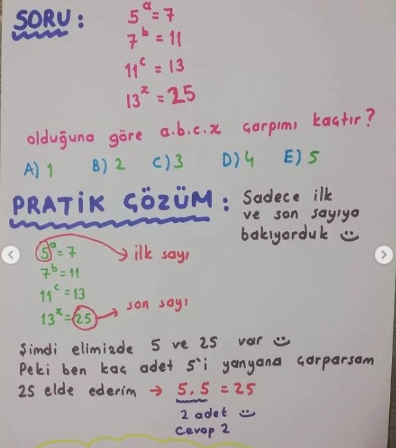 Matematik soruları 1 saniyede nasıl çözülür? Matematik öğretmeni açıkladı 15