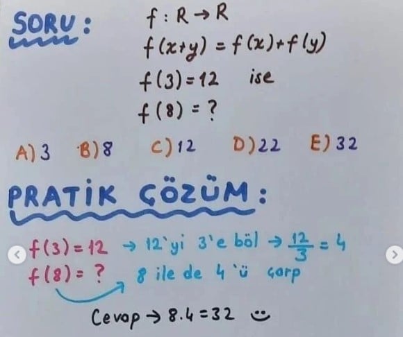 Matematik soruları 1 saniyede nasıl çözülür? Matematik öğretmeni açıkladı 18