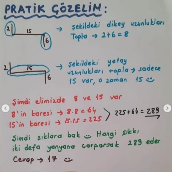 Matematik soruları 1 saniyede nasıl çözülür? Matematik öğretmeni açıkladı 22