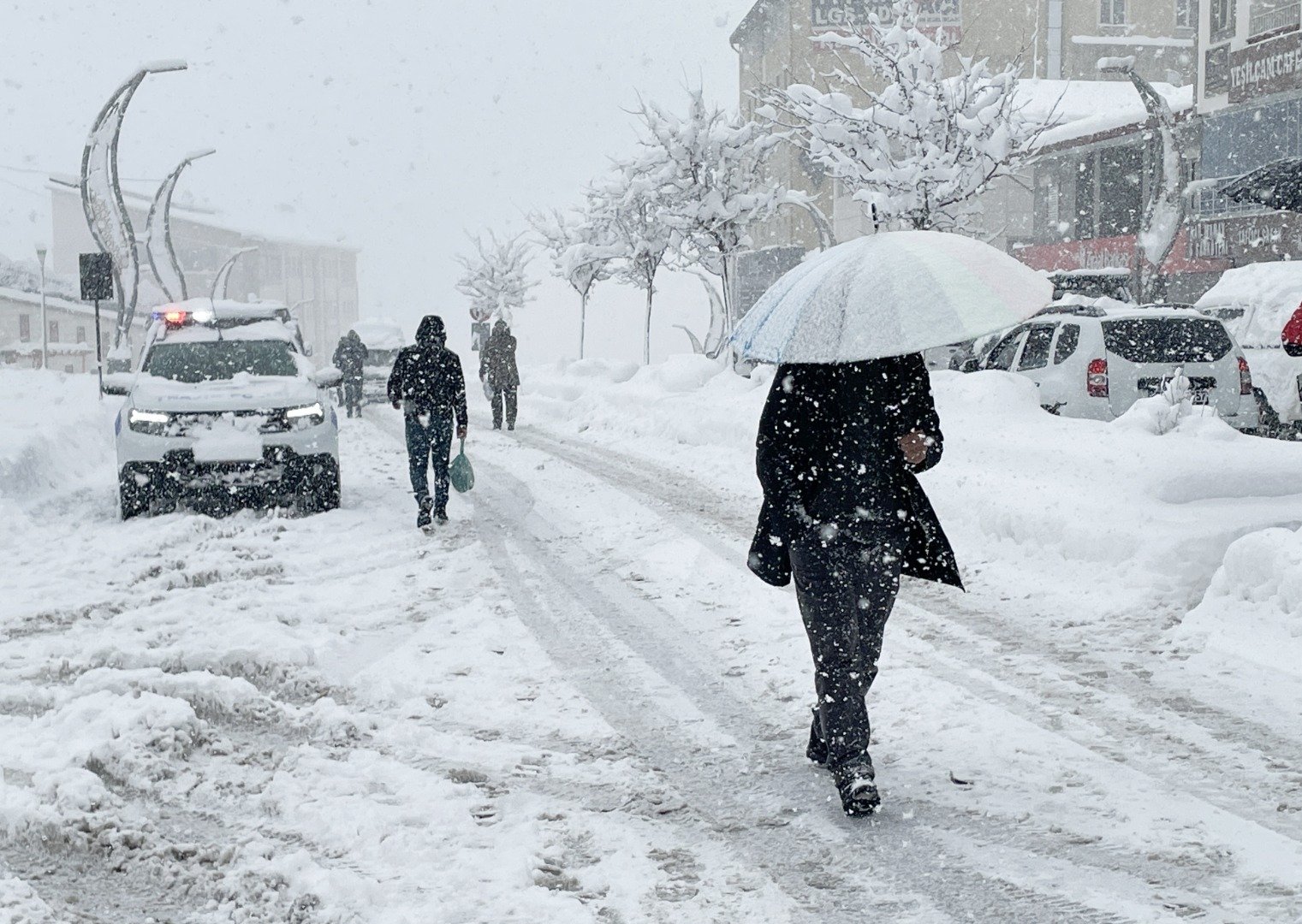 Fotoğraflar Türkiye'nin doğusundan. Kar bir metreyi geçti 12