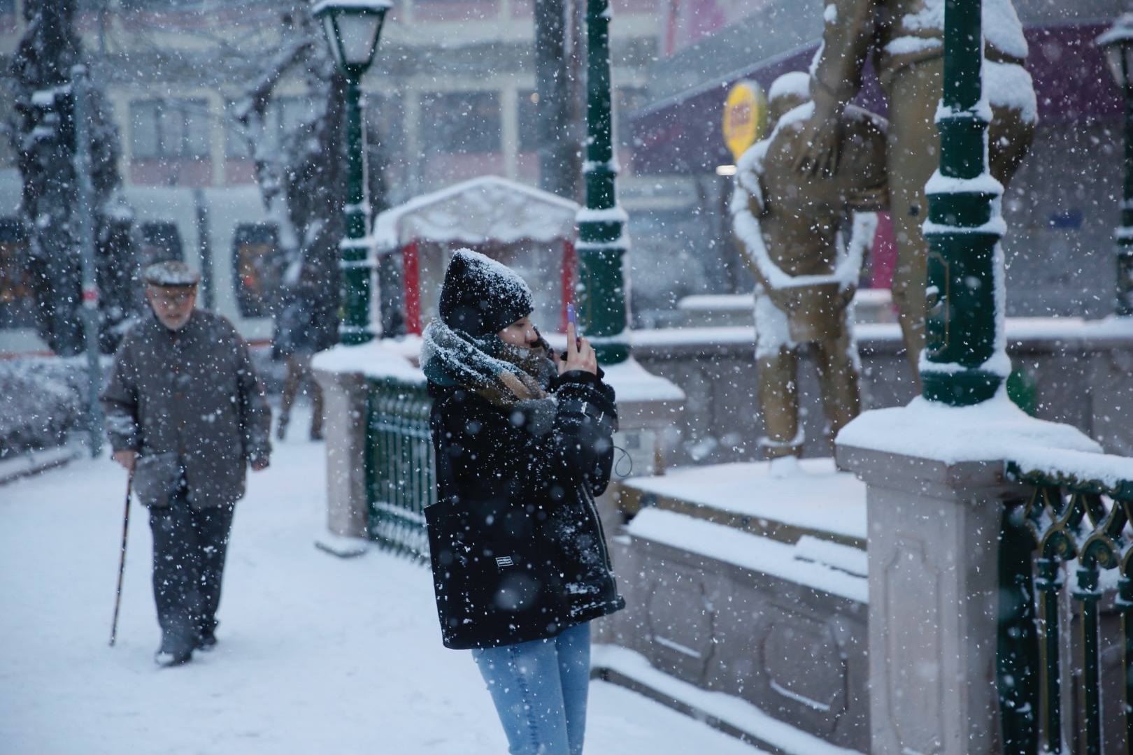 Eskişehir'de kar ve soğuk hava etkili oluyor 9