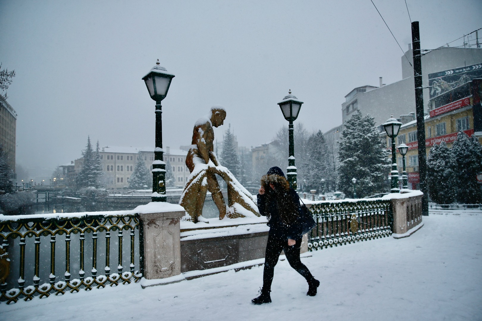 Eskişehir'de kar ve soğuk hava etkili oluyor 4