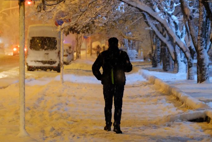Kar ve tipi Ankara'yı beyaza bürüdü  47