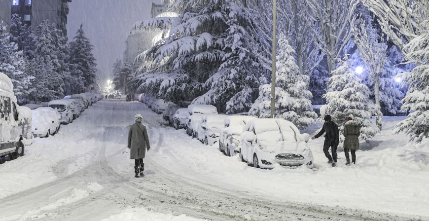 Kar ve tipi Ankara'yı beyaza bürüdü  35