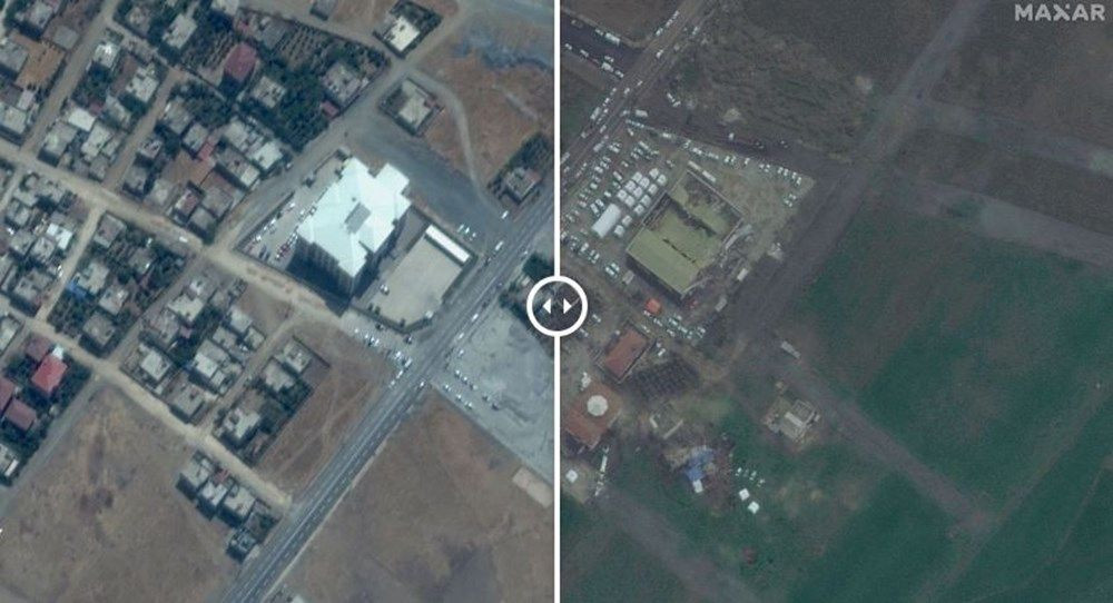 Depremdeki tahribat uydu görüntülerine yansıdı. Öncesi ve sonrası açıklandı 18