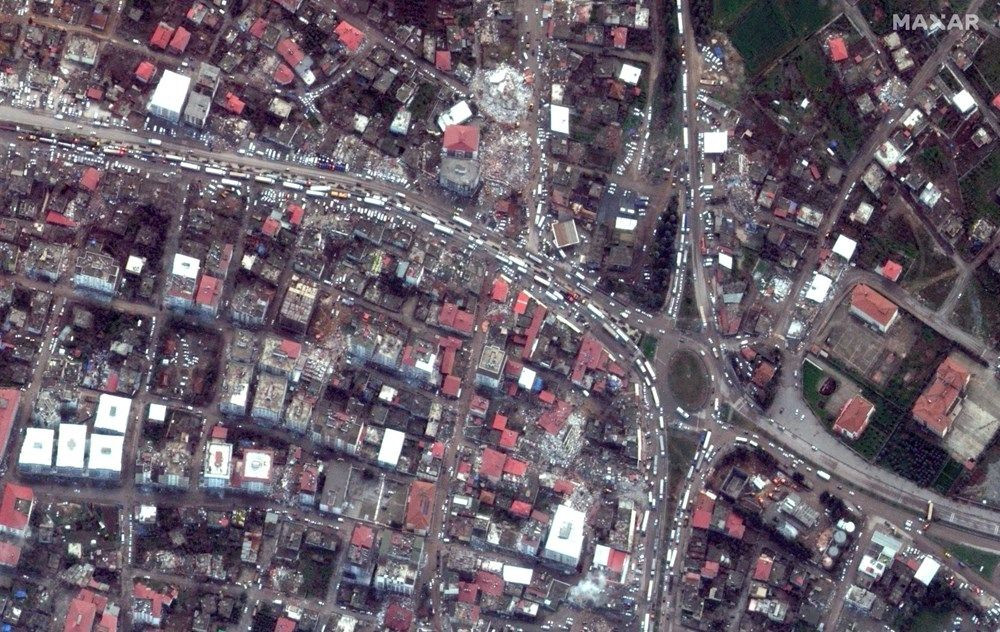 Depremdeki tahribat uydu görüntülerine yansıdı. Öncesi ve sonrası açıklandı 7