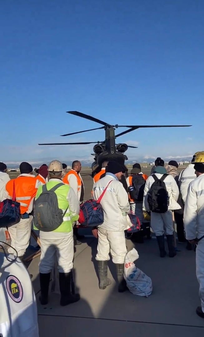 Maden işçileri deprem bölgesinde 5