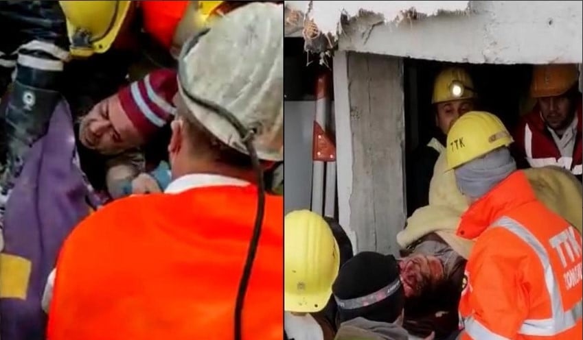 Maden işçileri deprem bölgesinde 2