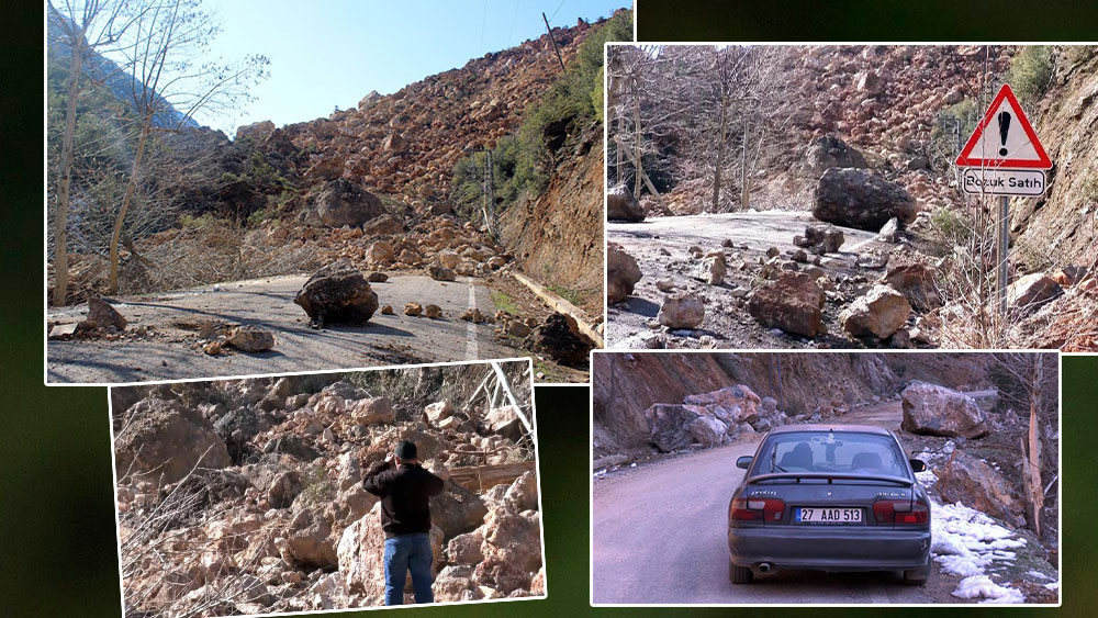 İki büyük deprem iki dağı birleştirdi. Dağların arasında geçen yol kapandı 1