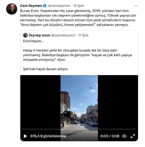 CNN Türk Cem Seymen'den istifasını istedi. Hükümeti eleştiren deprem twitleri atmıştı 28