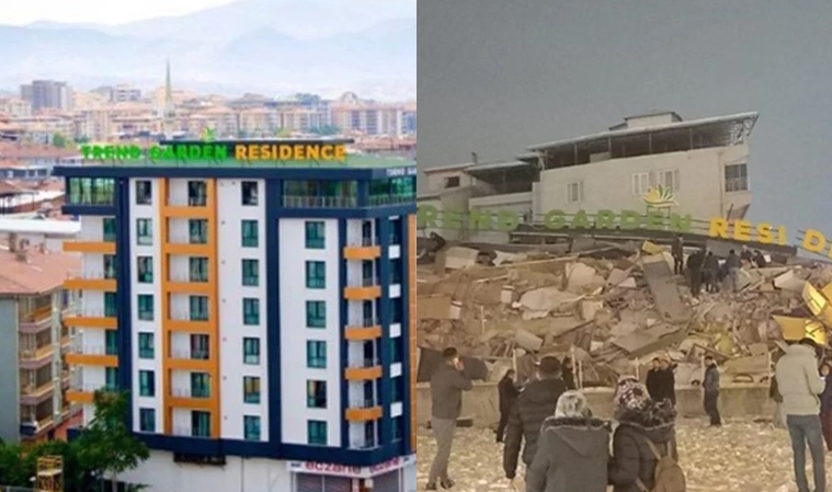 Deprem öncesi ve sonrası fotoğraflar yıkımın boyutunu gözler önüne serdi 15