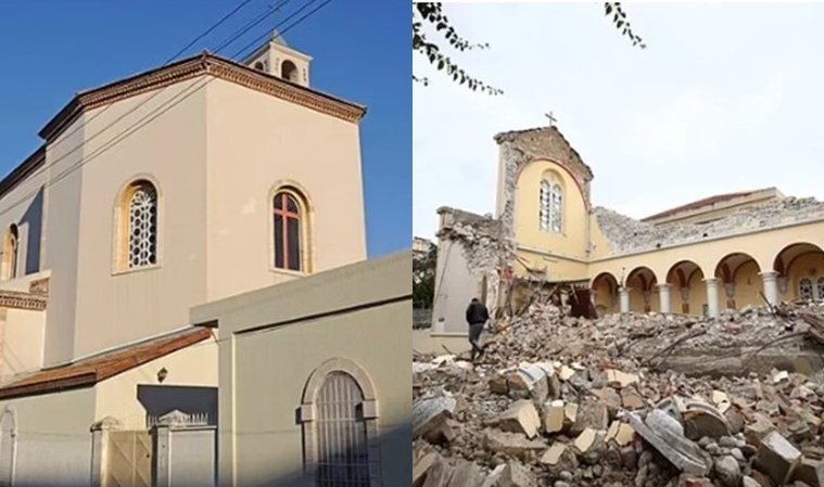 Deprem öncesi ve sonrası fotoğraflar yıkımın boyutunu gözler önüne serdi 16
