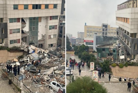 Deprem öncesi ve sonrası fotoğraflar yıkımın boyutunu gözler önüne serdi 20