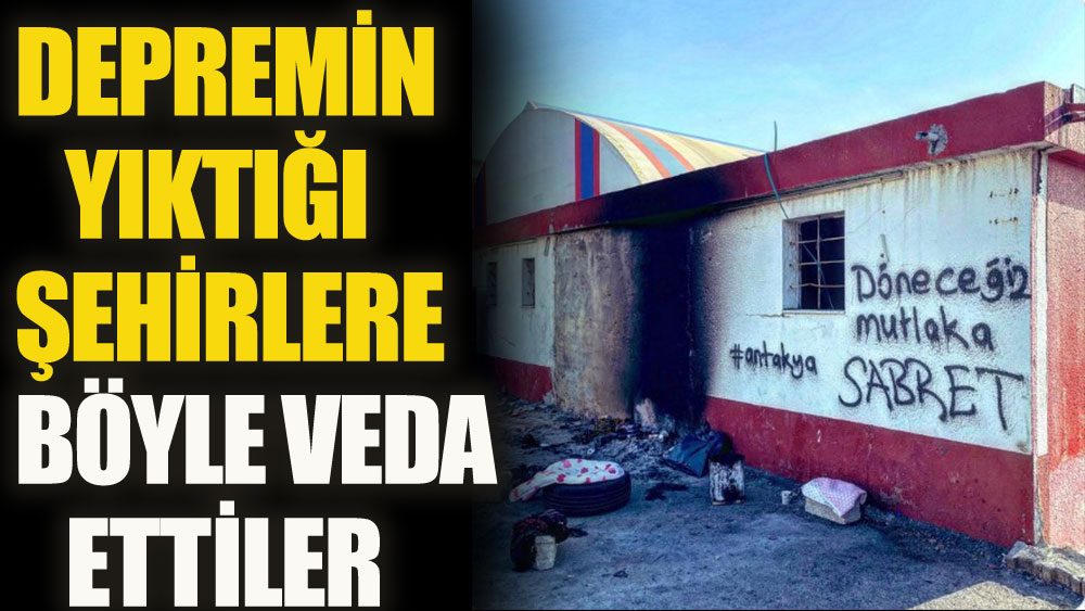 Yıkılan şehirlere böyle veda ettiler: Geri döneceğiz 1