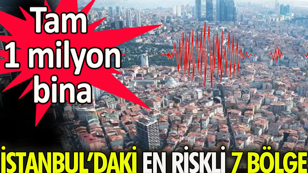 İstanbul'da depremde en riskli 7 bölge. Tam 1 milyon bina 1