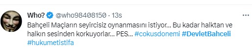 Türkiye Beşiktaş'tan istifa eden Devlet Bahçeli'yi konuşuyor. Beşiktaş taraftarı 'Hükümet istifa' diye bağırdı Bahçeli Beşiktaş'tan istifa etti 48