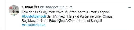 Türkiye Beşiktaş'tan istifa eden Devlet Bahçeli'yi konuşuyor. Beşiktaş taraftarı 'Hükümet istifa' diye bağırdı Bahçeli Beşiktaş'tan istifa etti 43