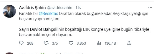 Türkiye Beşiktaş'tan istifa eden Devlet Bahçeli'yi konuşuyor. Beşiktaş taraftarı 'Hükümet istifa' diye bağırdı Bahçeli Beşiktaş'tan istifa etti 45
