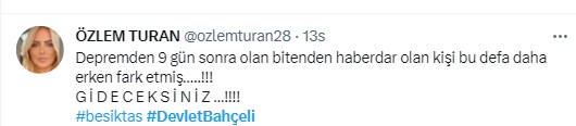 Türkiye Beşiktaş'tan istifa eden Devlet Bahçeli'yi konuşuyor. Beşiktaş taraftarı 'Hükümet istifa' diye bağırdı Bahçeli Beşiktaş'tan istifa etti 26