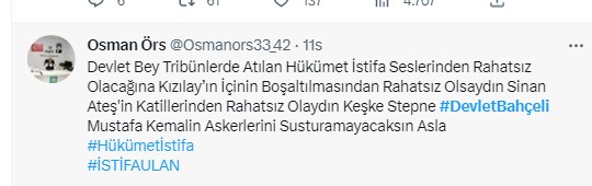Türkiye Beşiktaş'tan istifa eden Devlet Bahçeli'yi konuşuyor. Beşiktaş taraftarı 'Hükümet istifa' diye bağırdı Bahçeli Beşiktaş'tan istifa etti 36