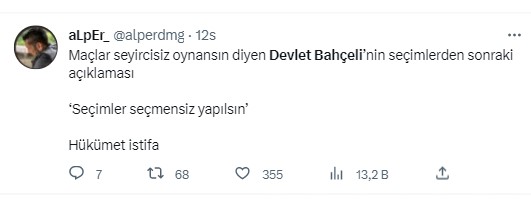 Türkiye Beşiktaş'tan istifa eden Devlet Bahçeli'yi konuşuyor. Beşiktaş taraftarı 'Hükümet istifa' diye bağırdı Bahçeli Beşiktaş'tan istifa etti 15