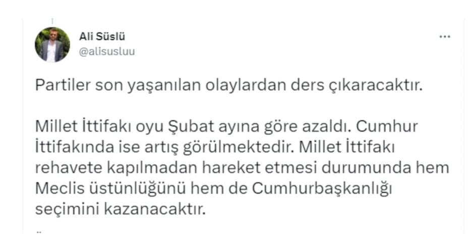 Partilerin oyu dikkat çekti. Üçüncü anket bomba gibi patladı Kılıçdaroğlu mu Erdoğan mı 22