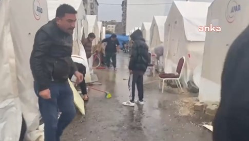 Çadır kentleri su bastı: Depremde ölmedik suda öleceğiz devlet bizi bıraktı 16