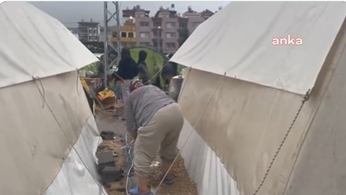 Çadır kentleri su bastı: Depremde ölmedik suda öleceğiz devlet bizi bıraktı 10