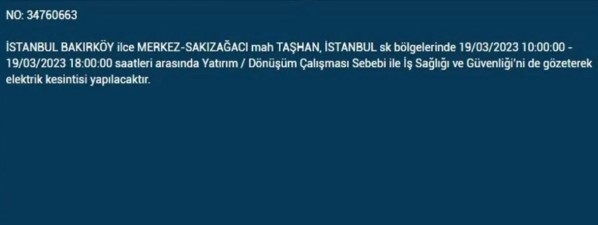 İstanbullular dikkat. Bugün bu ilçelerde elektrik olmayacak 4