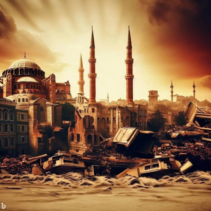 Yapay zeka İstanbul depremini çizdi. Resimler korkunç 33